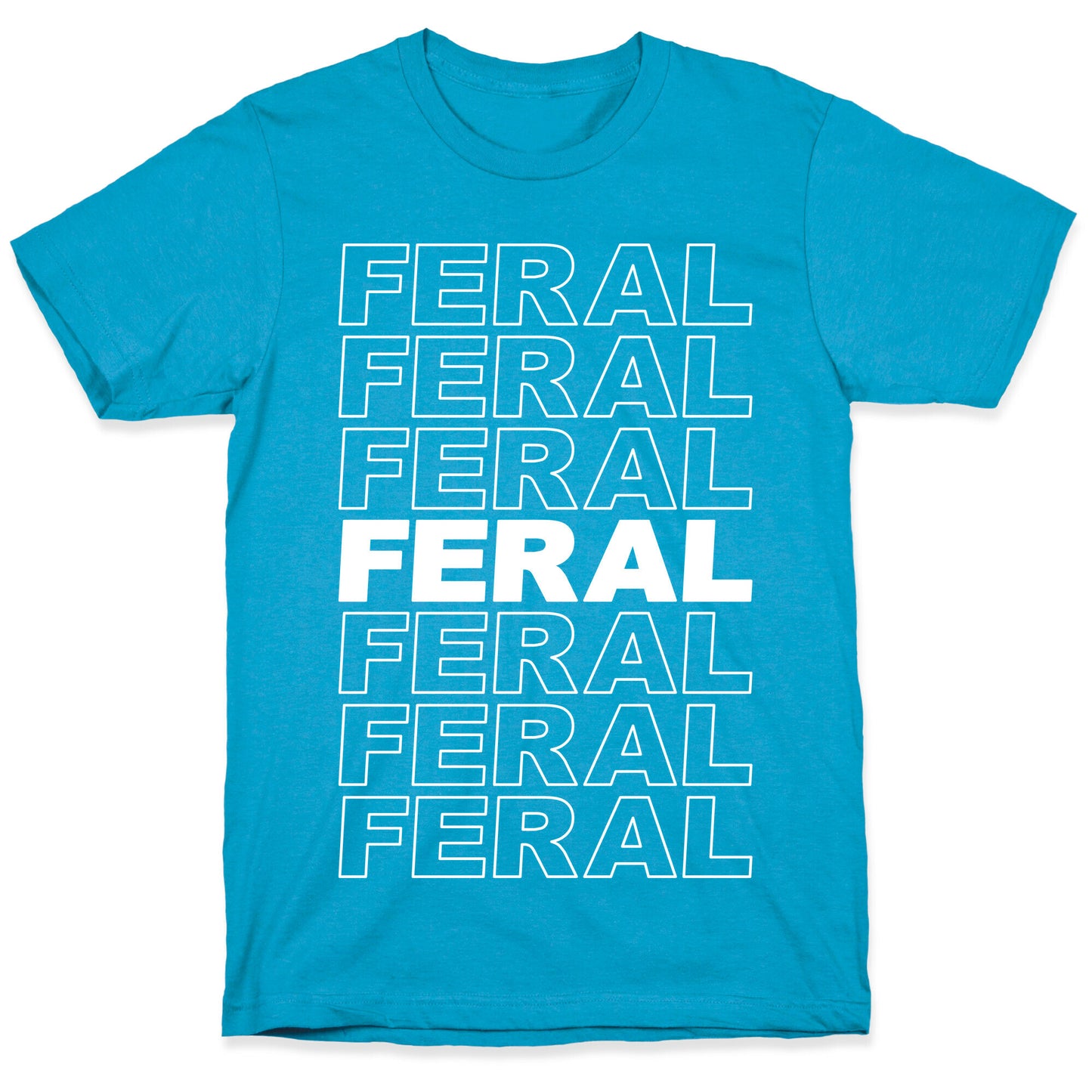 Feral Thank You Bag Parody Unisex Triblend Tee