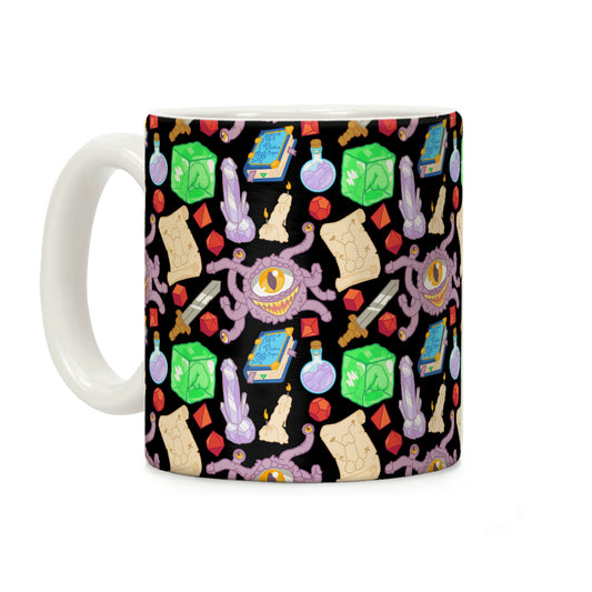 Dungeons and Dragons Hidden Peen Pattern Coffee Mug