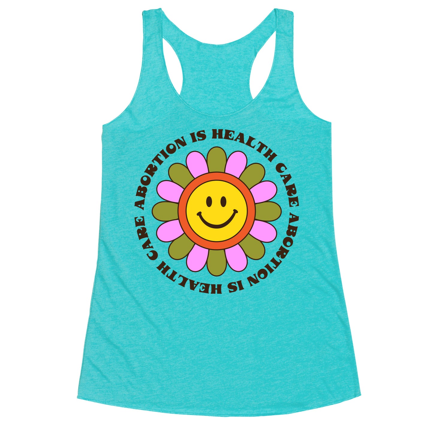 Abortion is Health Care Retro Racerback Tank