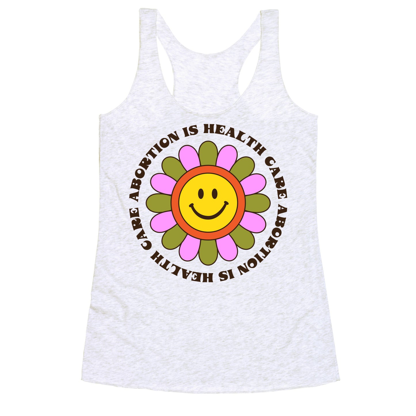 Abortion is Health Care Retro Racerback Tank