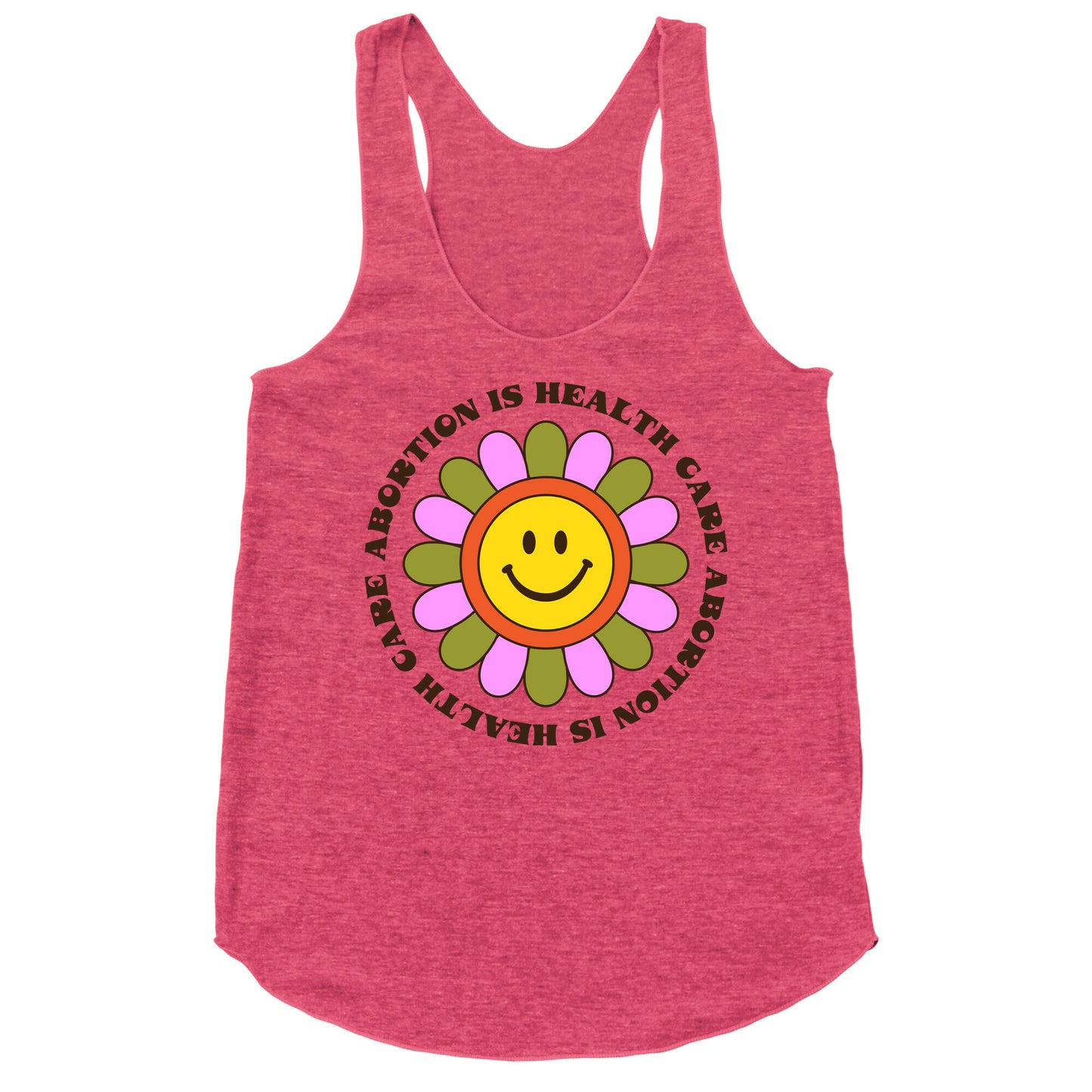 Abortion is Health Care Retro Racerback Tank