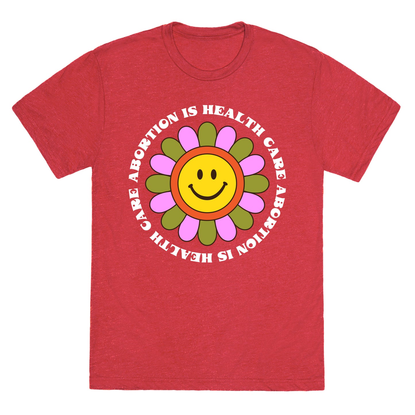 Abortion is Health Care Retro Unisex Triblend Tee