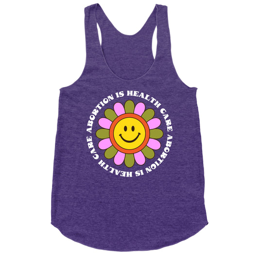 Abortion is Health Care Retro Racerback Tank