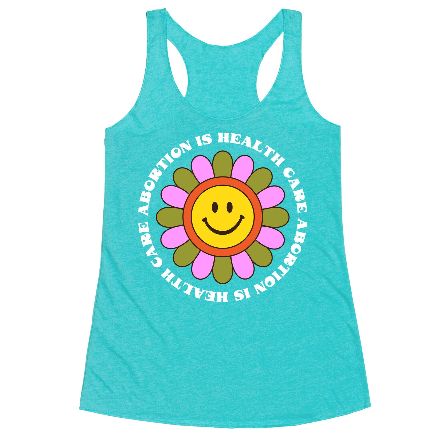 Abortion is Health Care Retro Racerback Tank