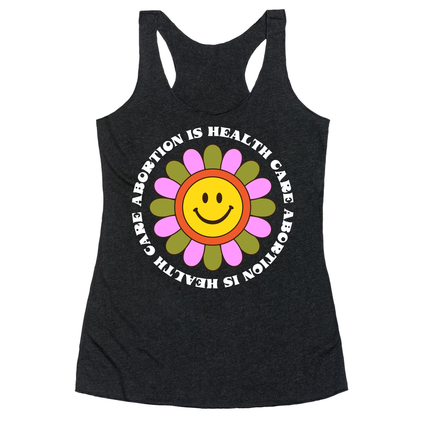 Abortion is Health Care Retro Racerback Tank