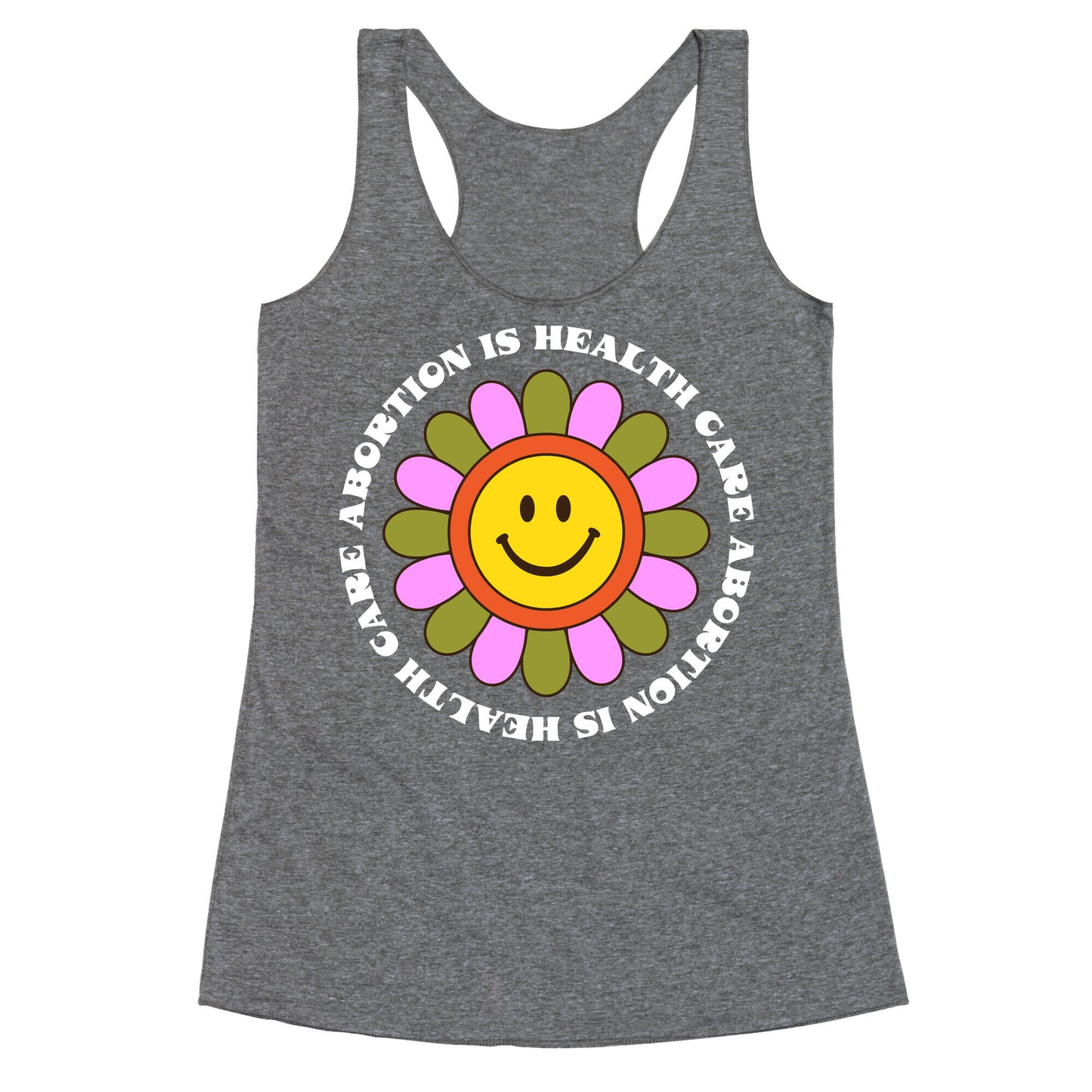 Abortion is Health Care Retro Racerback Tank
