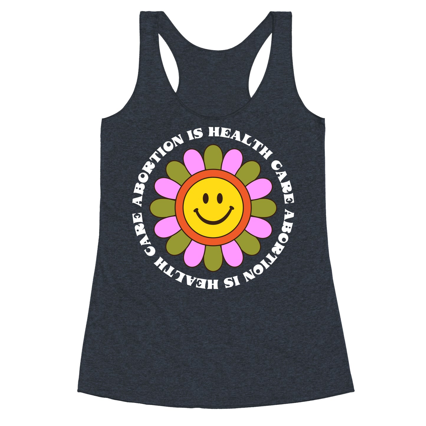 Abortion is Health Care Retro Racerback Tank