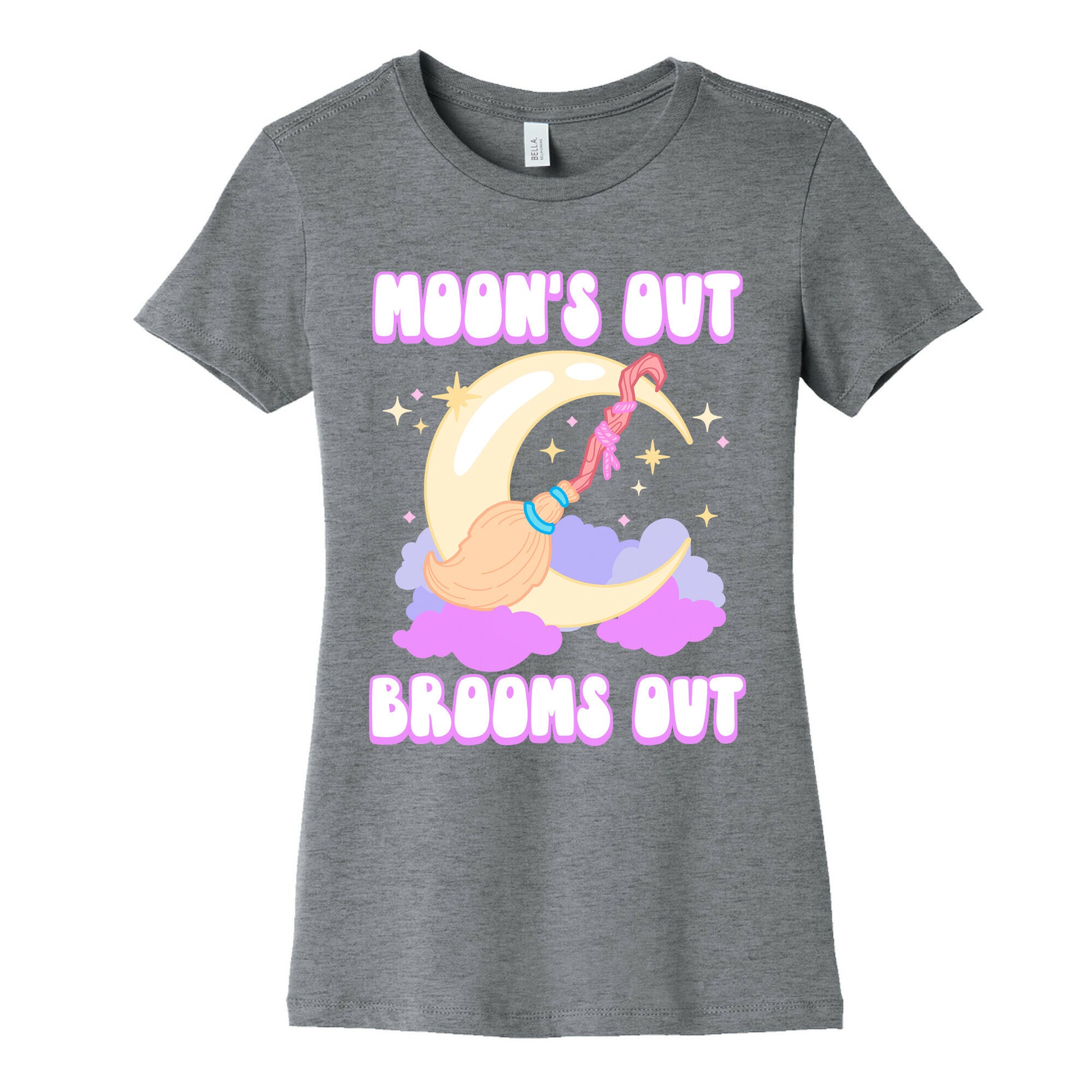 Moon's Out Brooms Out Women's Cotton Tee