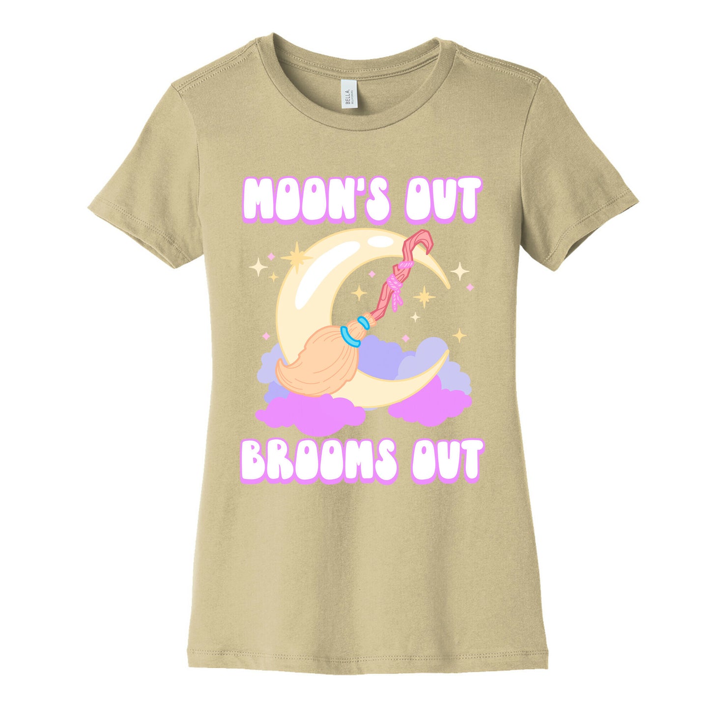 Moon's Out Brooms Out Women's Cotton Tee