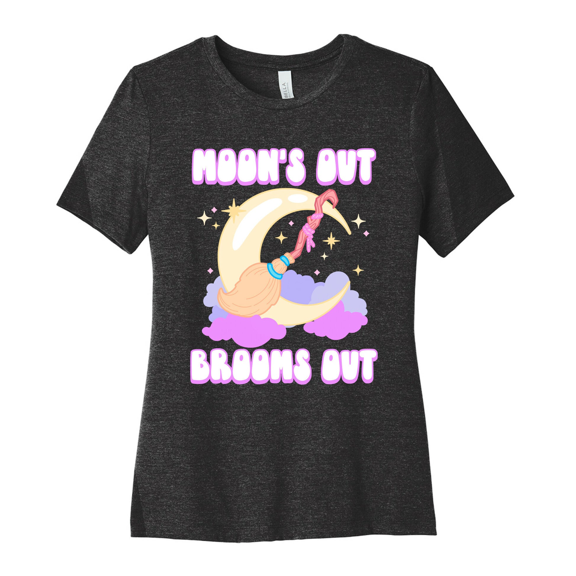 Moon's Out Brooms Out Women's Cotton Tee