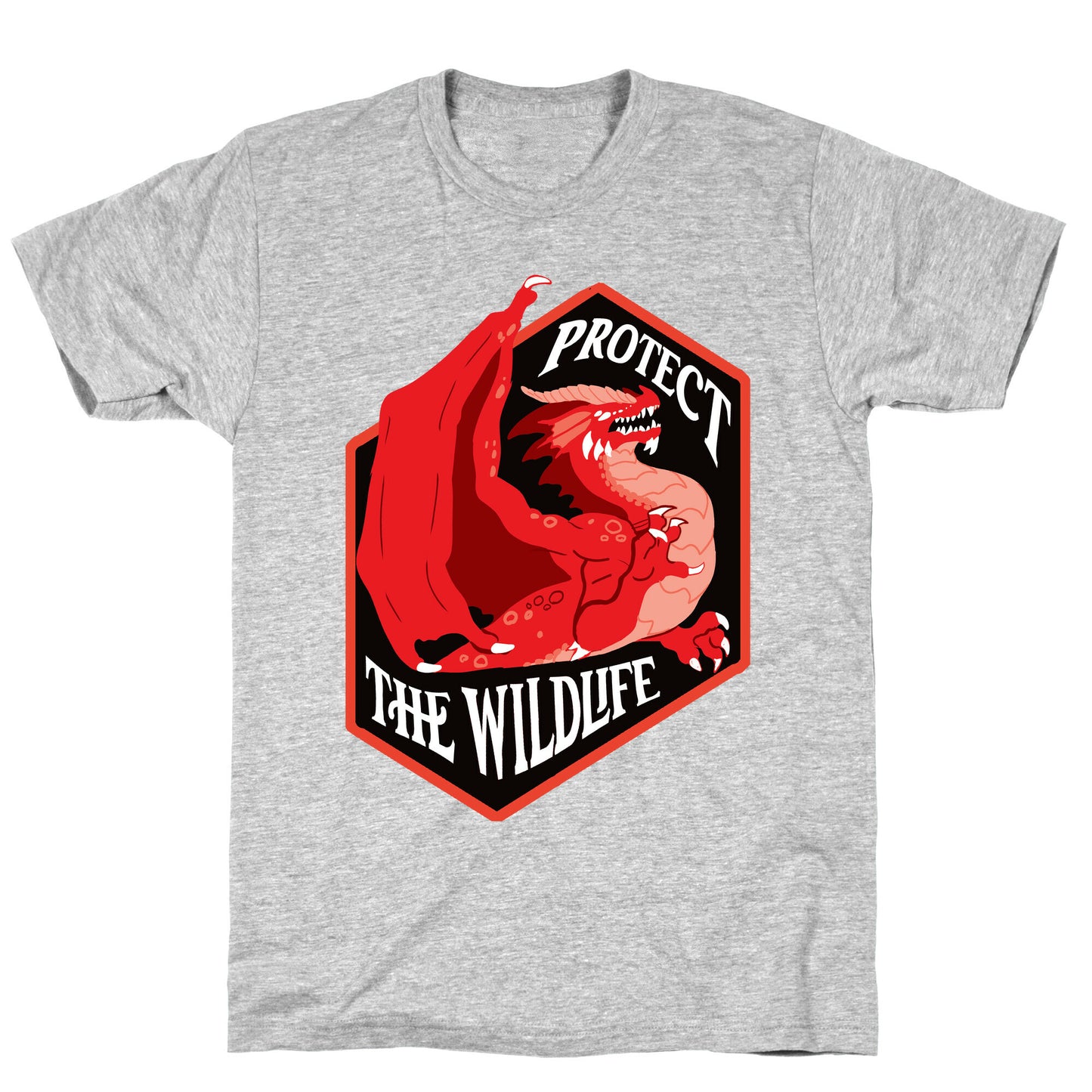 Protect The Wildlife Red Dragon T-Shirt