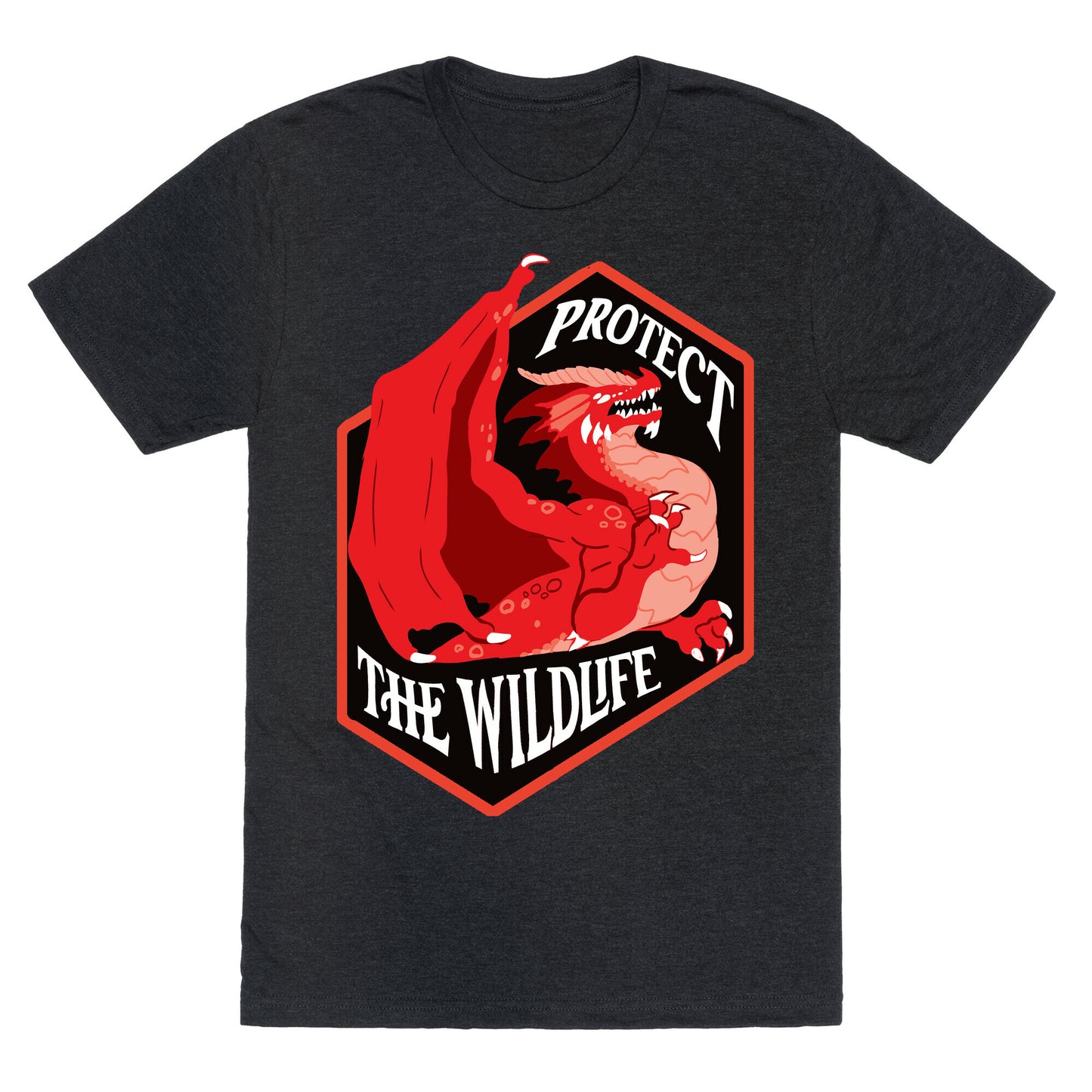 Protect The Wildlife Red Dragon Unisex Triblend Tee