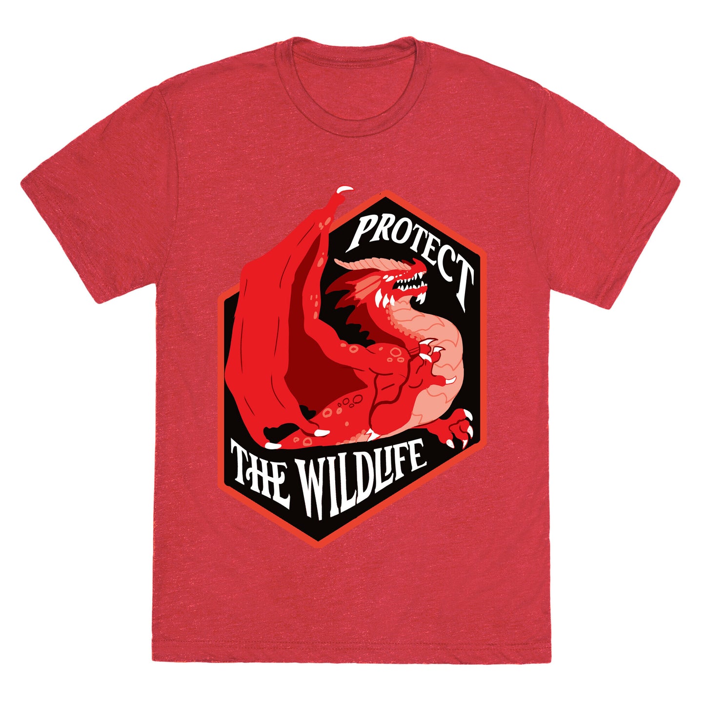 Protect The Wildlife Red Dragon Unisex Triblend Tee