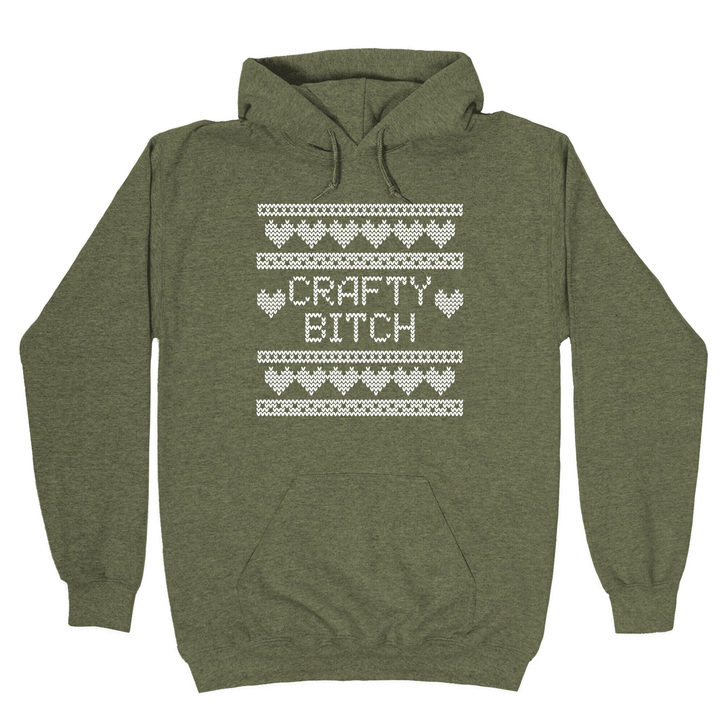 Crafty Bitch Knitting Pattern Hoodie