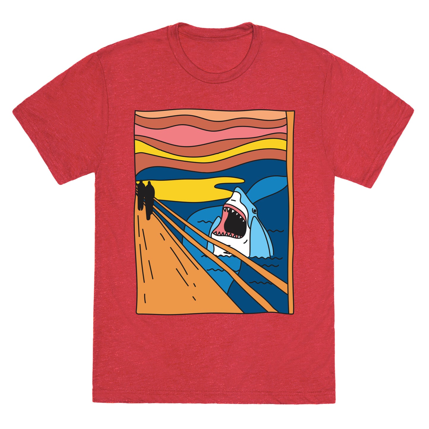 The Shark Scream Unisex Triblend Tee
