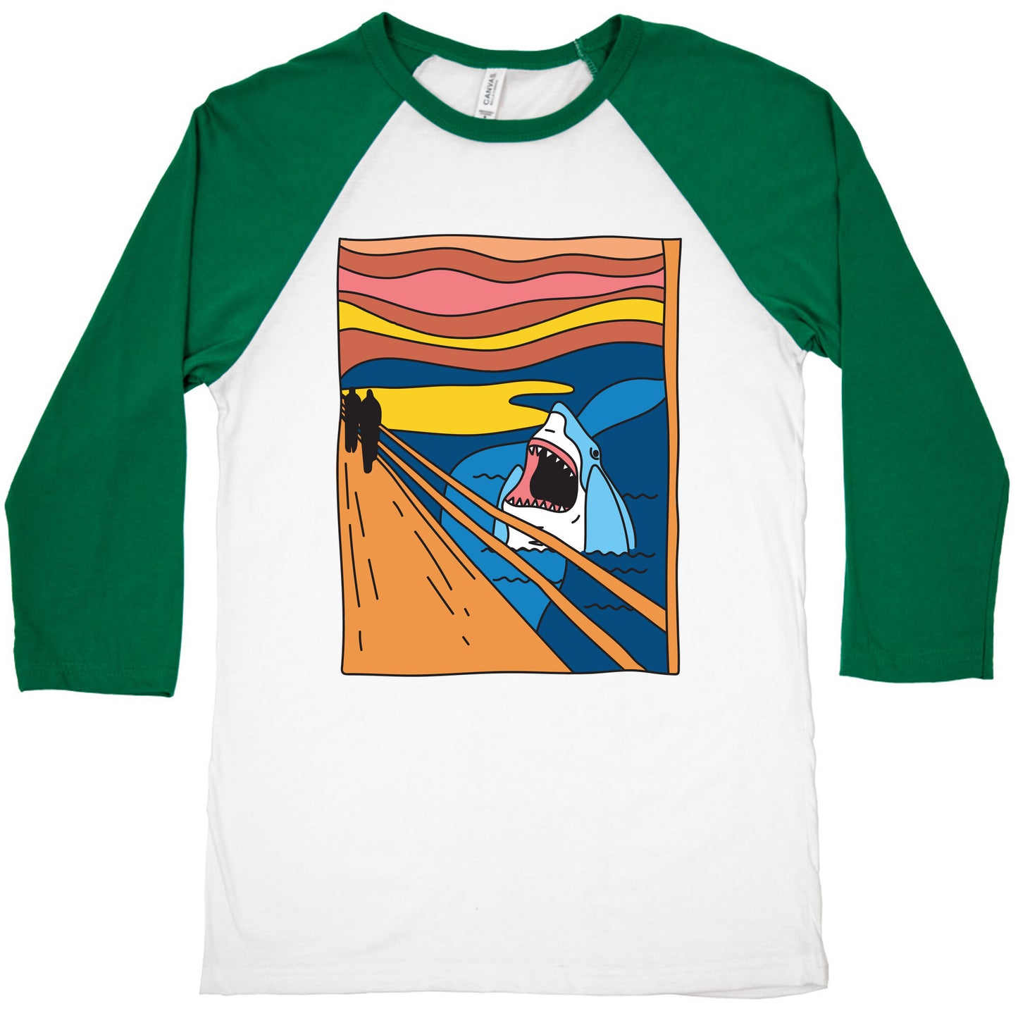 The Shark Scream Baseball Tee