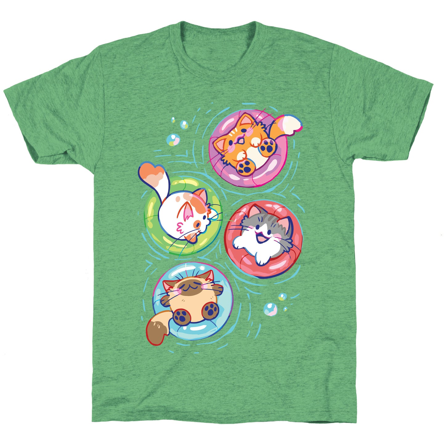 Pool Party Cats Unisex Triblend Tee