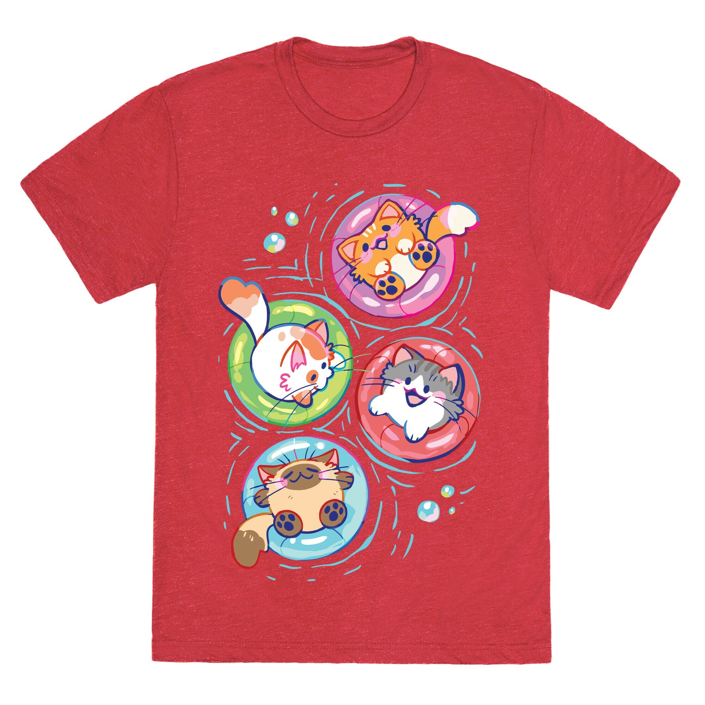Pool Party Cats Unisex Triblend Tee