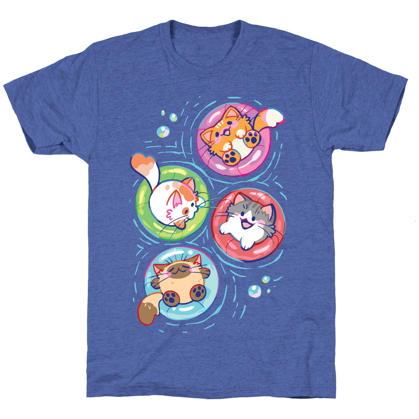 Pool Party Cats Unisex Triblend Tee