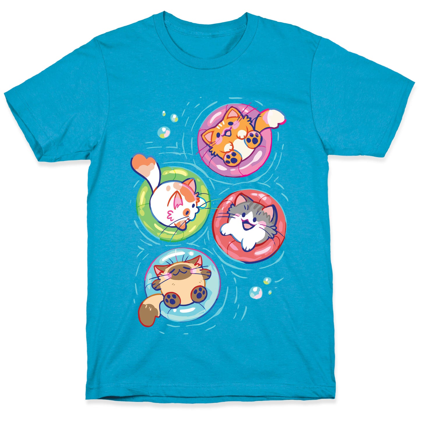 Pool Party Cats Unisex Triblend Tee