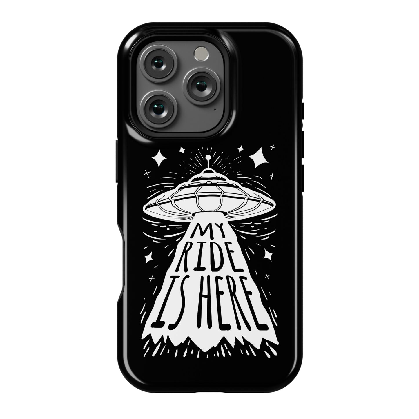 My ride Is Here Phone Case