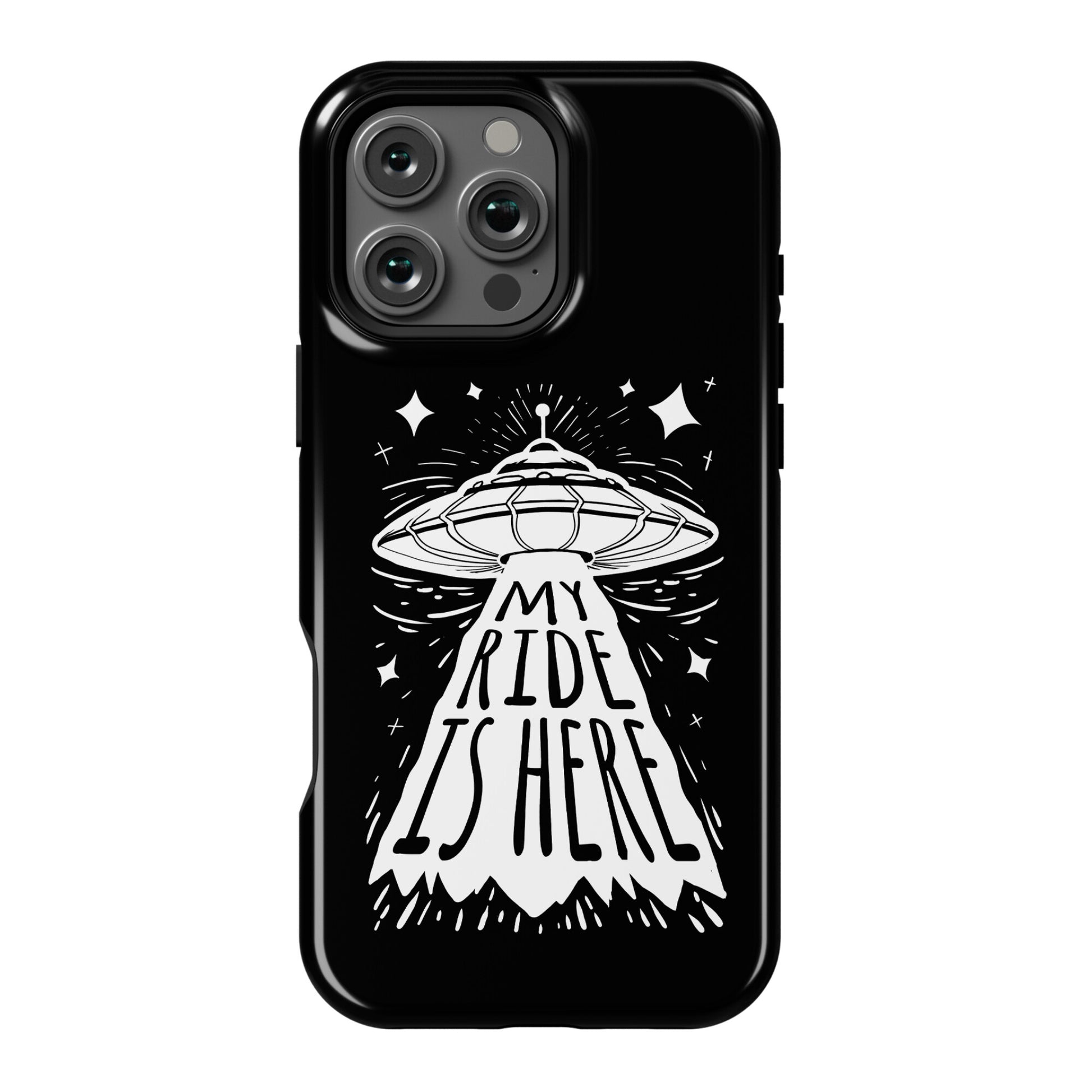 My ride Is Here Phone Case