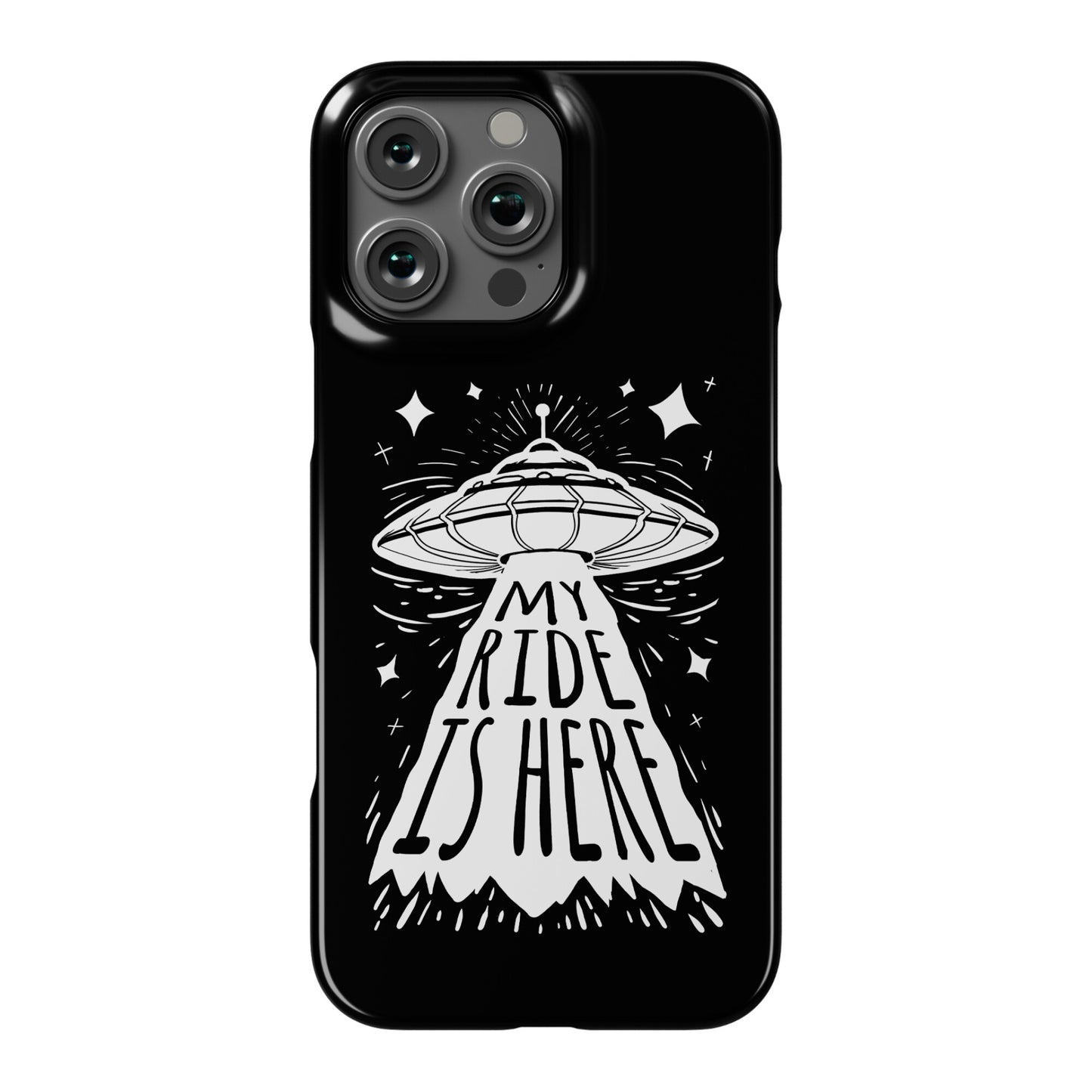 My ride Is Here Phone Case