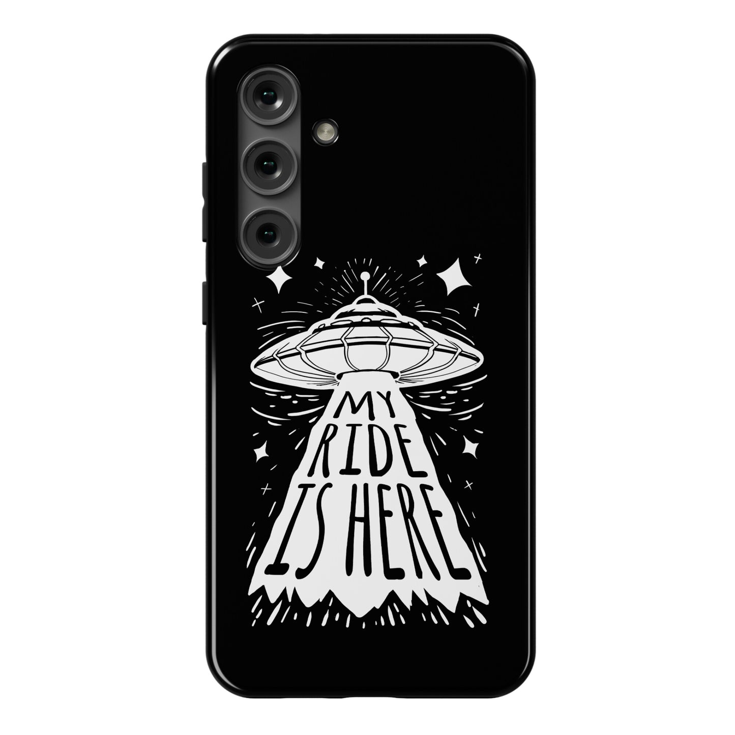 My ride Is Here Phone Case