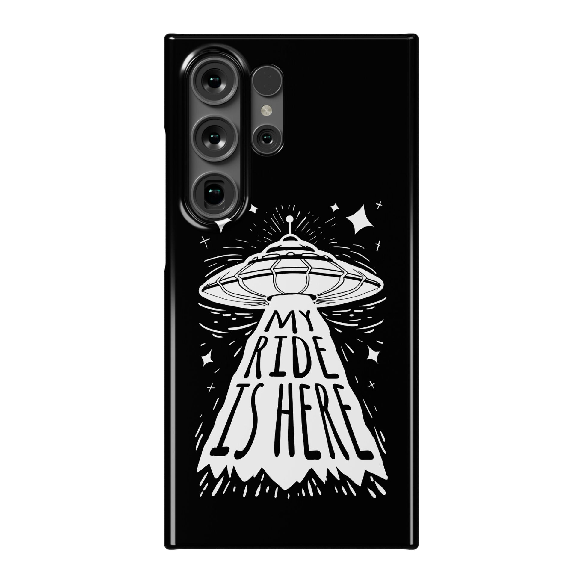 My ride Is Here Phone Case