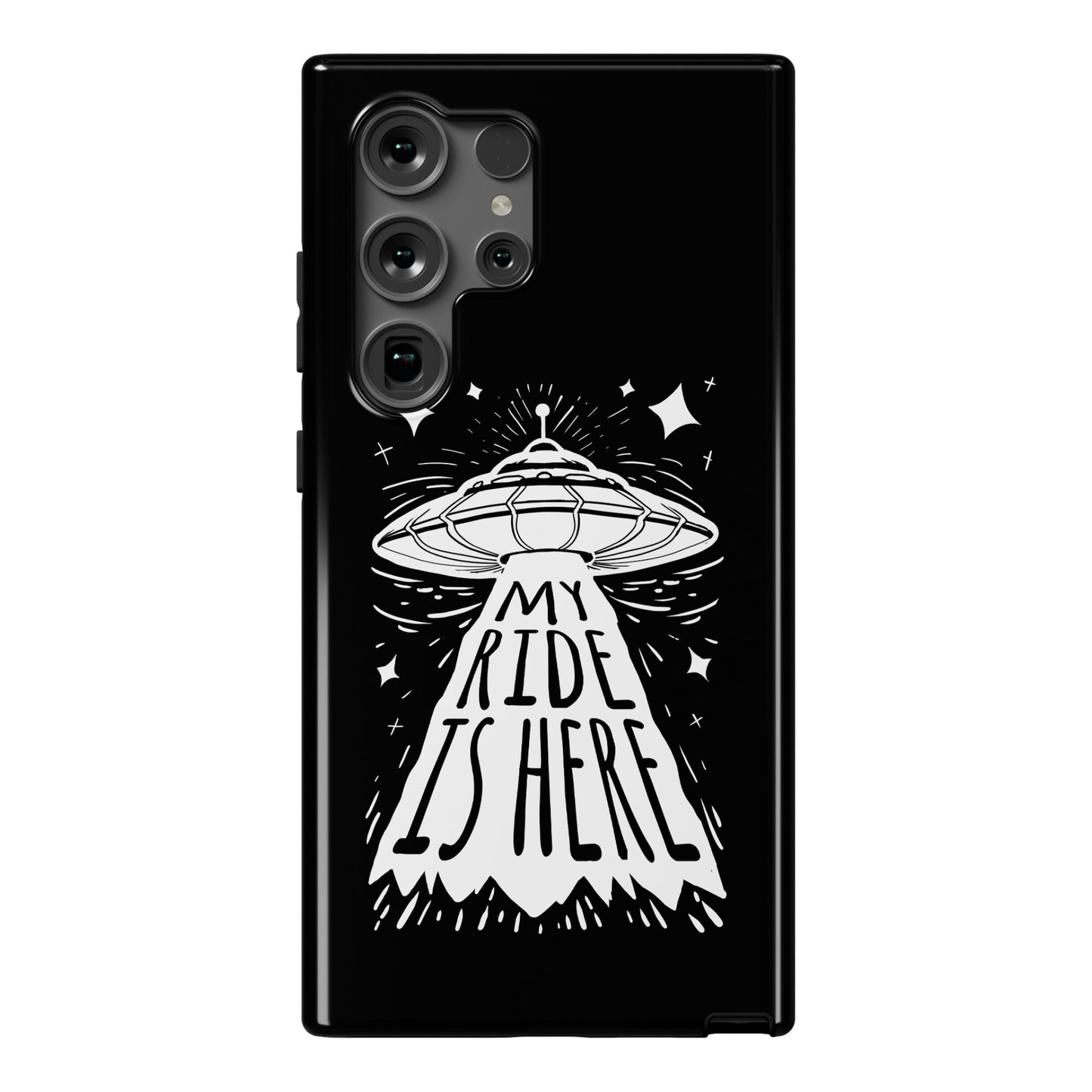 My ride Is Here Phone Case