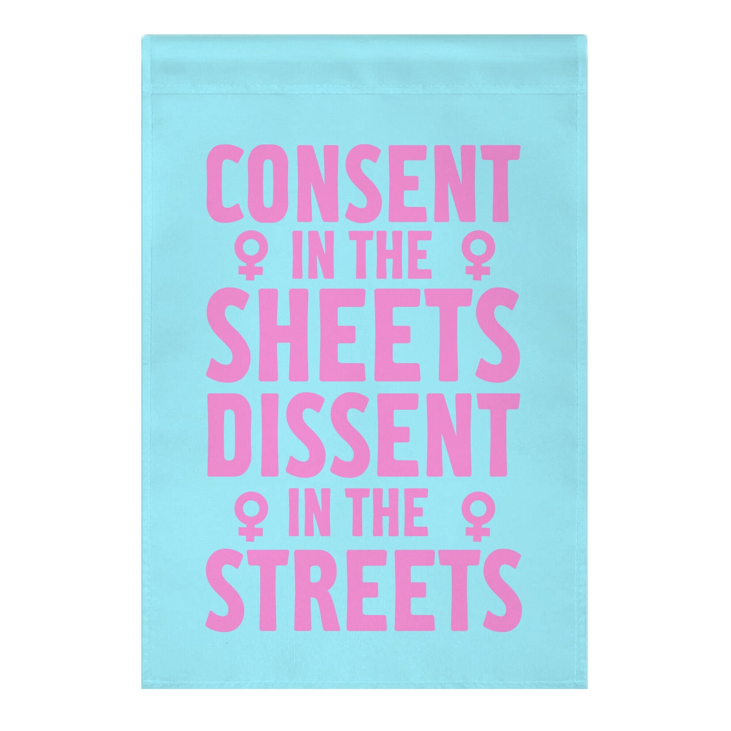 Consent In The Sheets Dissent In The Streets Garden Flag