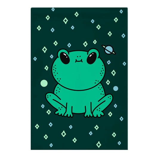 Alien Space Frog Garden Flag