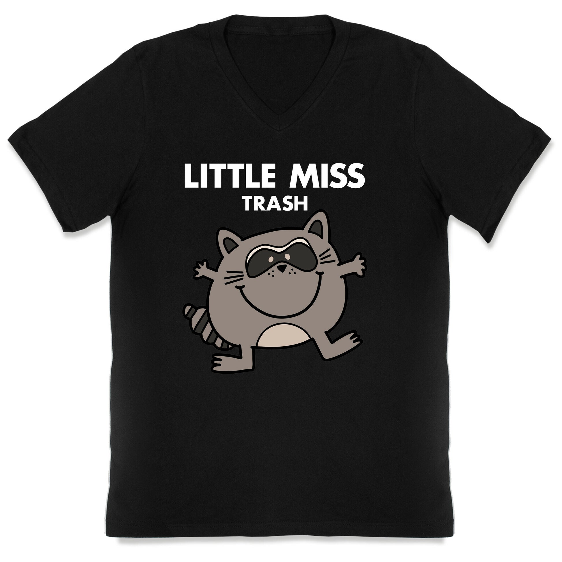 Little Miss Trash Raccoon V-Neck