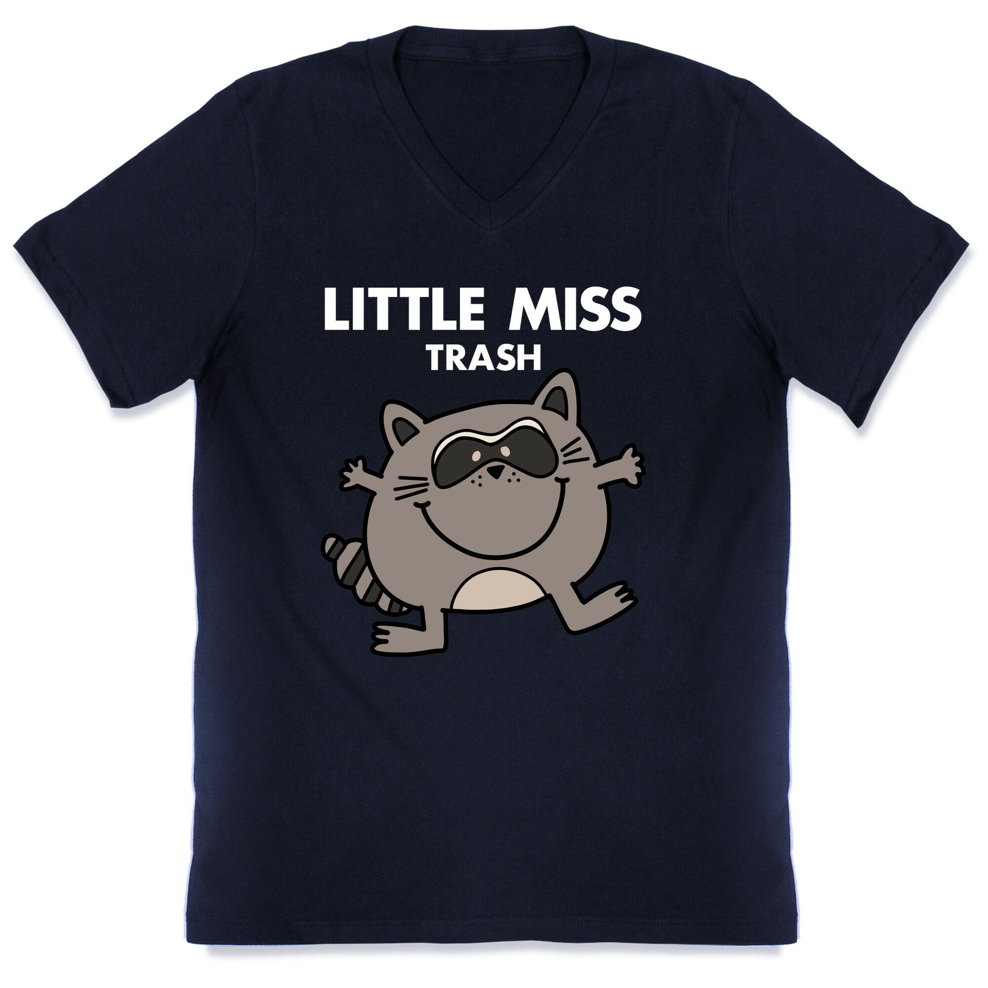 Little Miss Trash Raccoon V-Neck