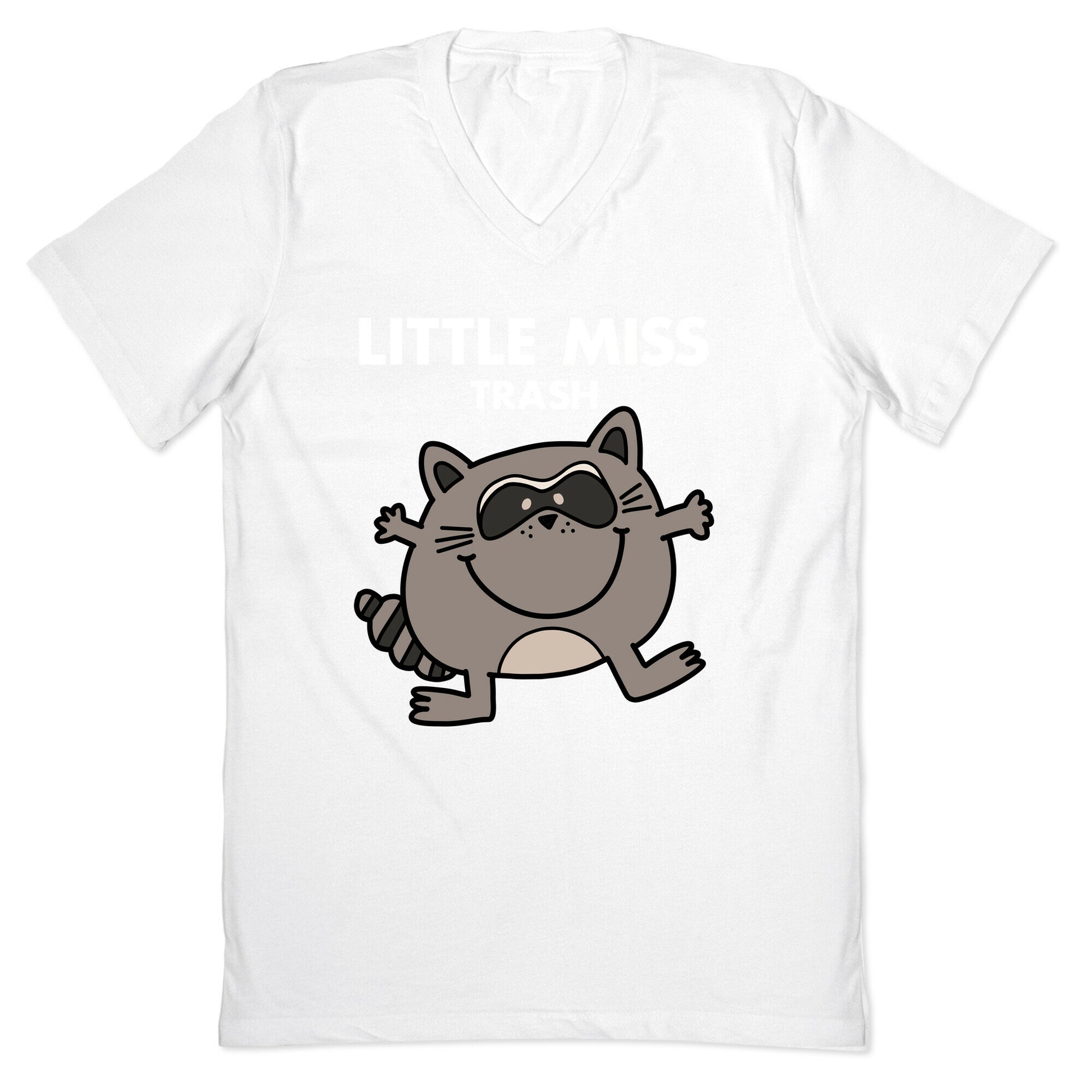 Little Miss Trash Raccoon V-Neck