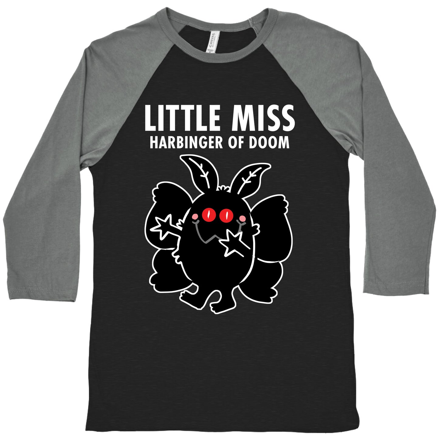 Little Miss Harbinger Of Doom Baseball Tee