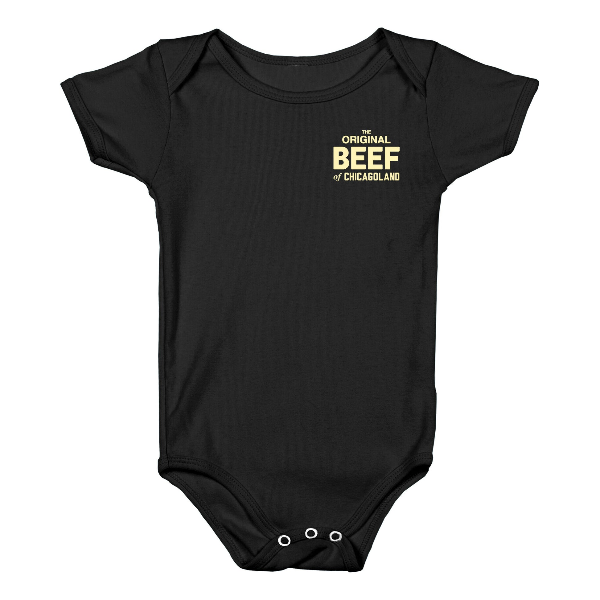 Orginal BEEF of Chicagoland Small Logo Baby One Piece