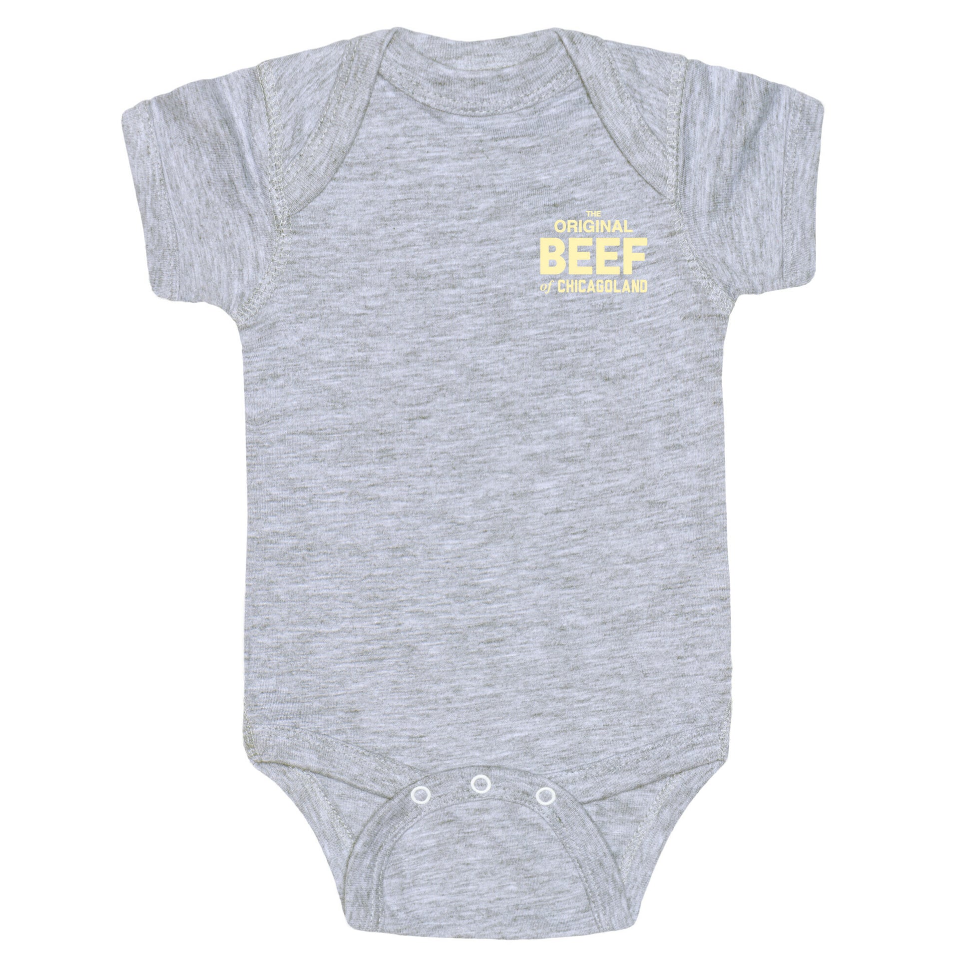 Orginal BEEF of Chicagoland Small Logo Baby One Piece