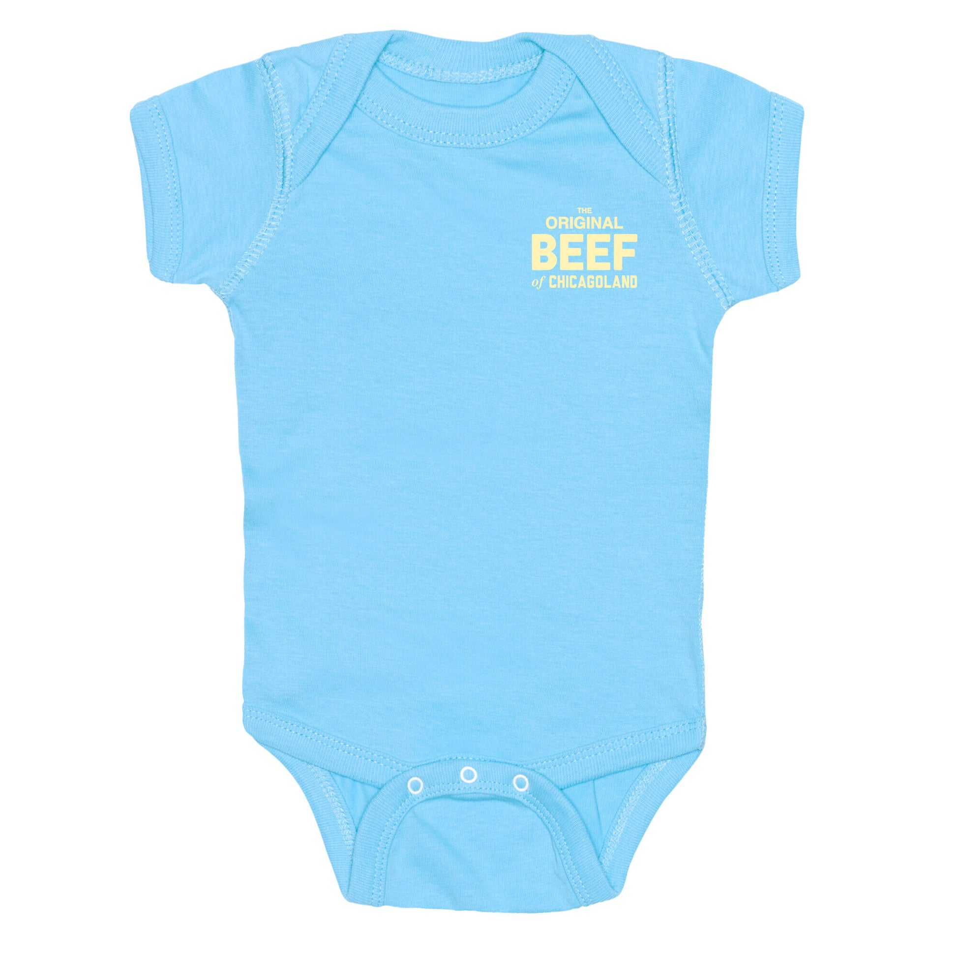 Orginal BEEF of Chicagoland Small Logo Baby One Piece
