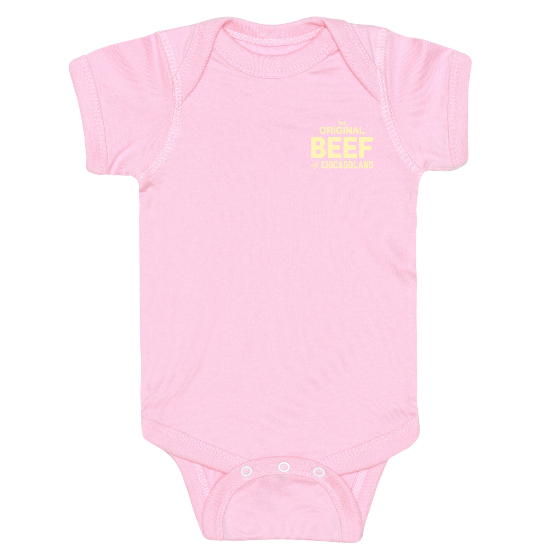Orginal BEEF of Chicagoland Small Logo Baby One Piece