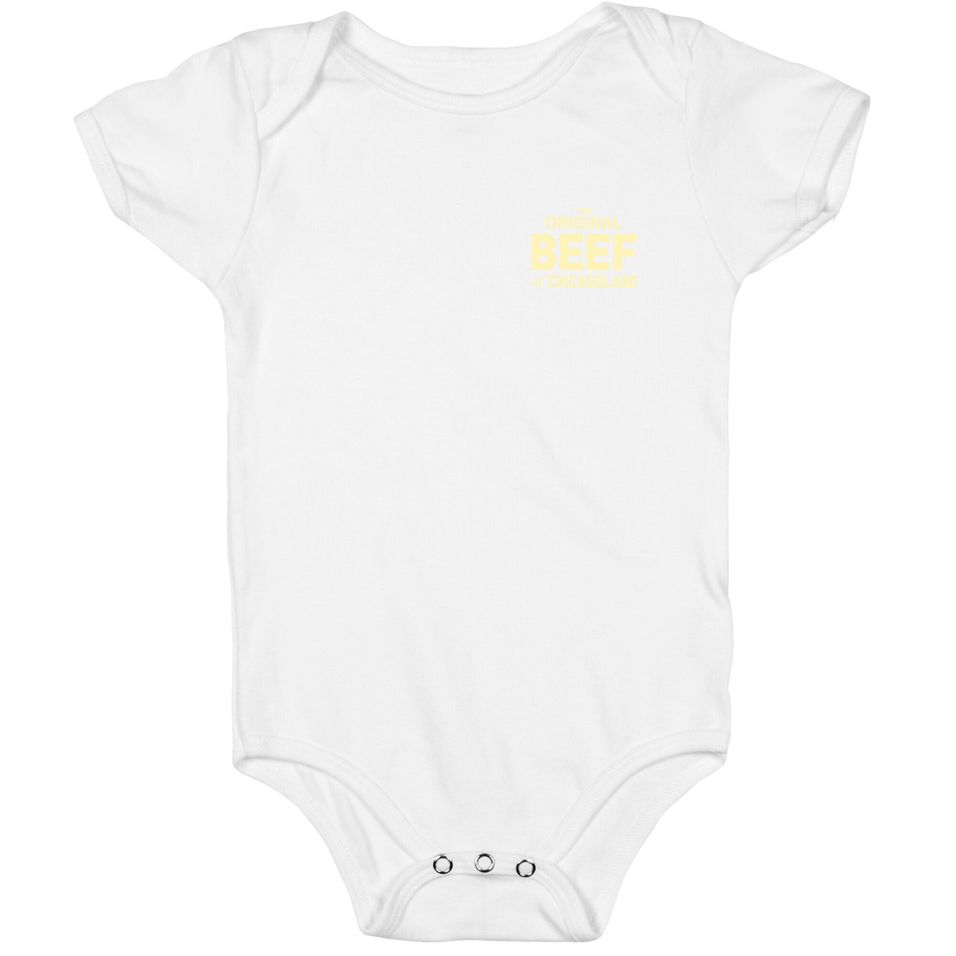 Orginal BEEF of Chicagoland Small Logo Baby One Piece