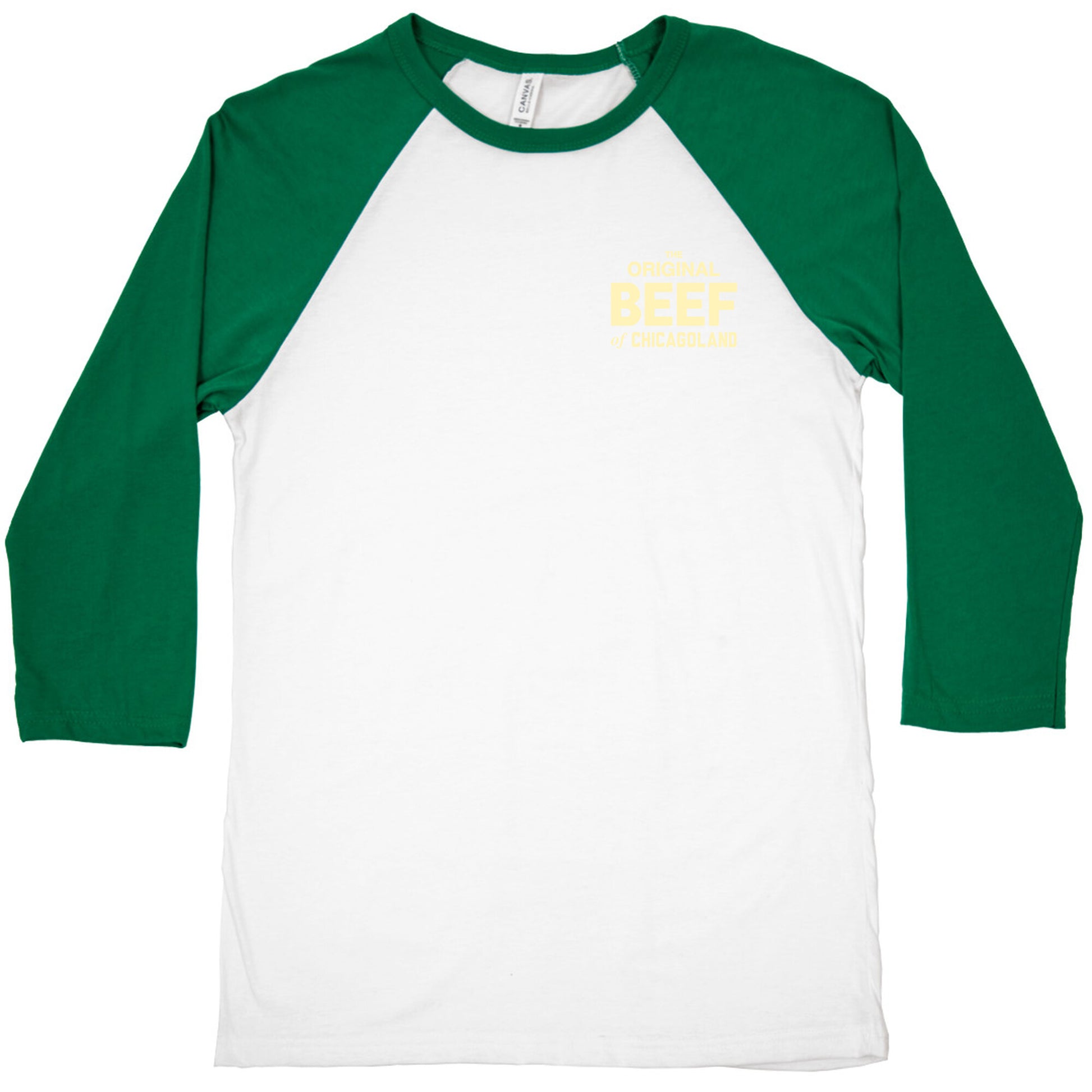 Orginal BEEF of Chicagoland Small Logo Baseball Tee
