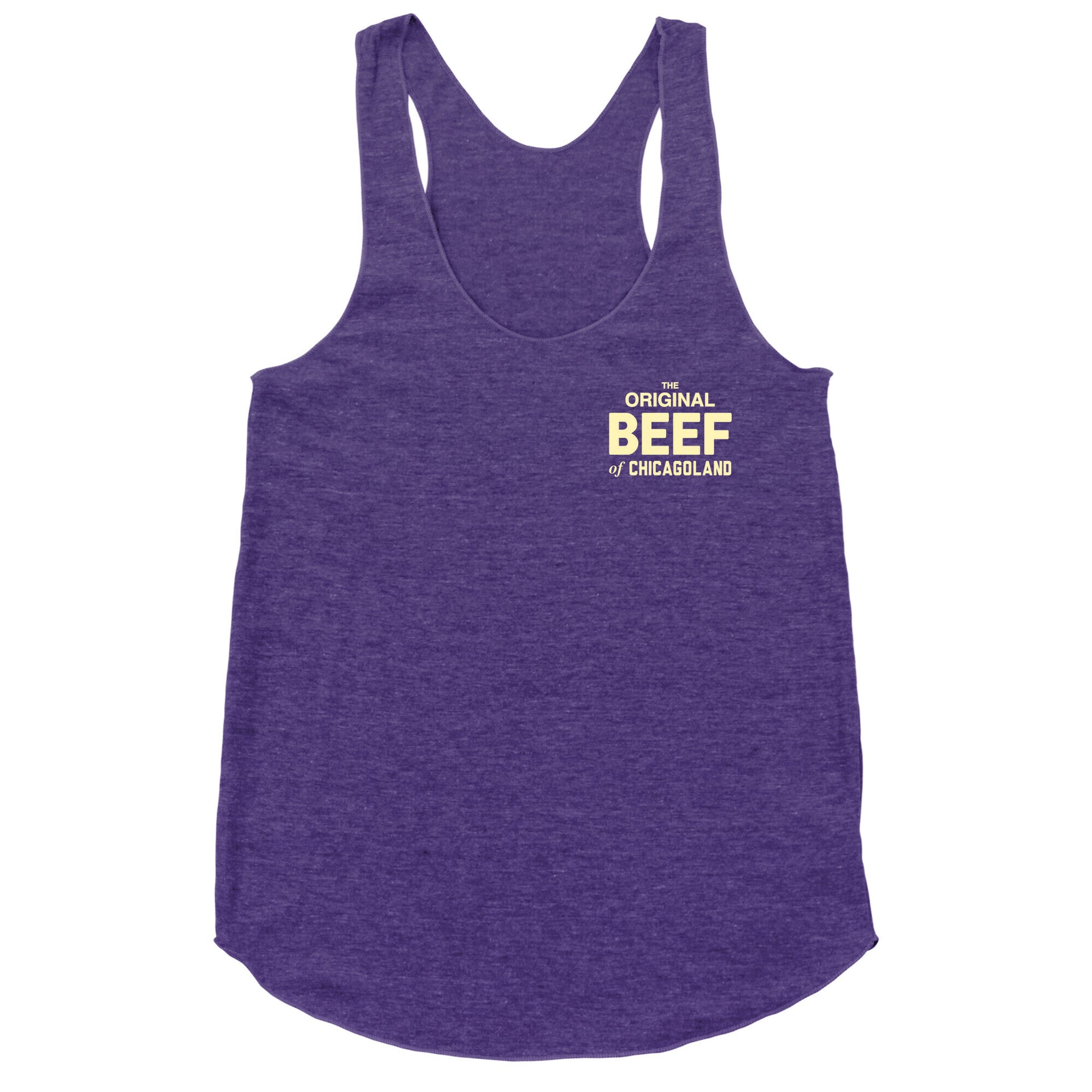Orginal BEEF of Chicagoland Small Logo Racerback Tank