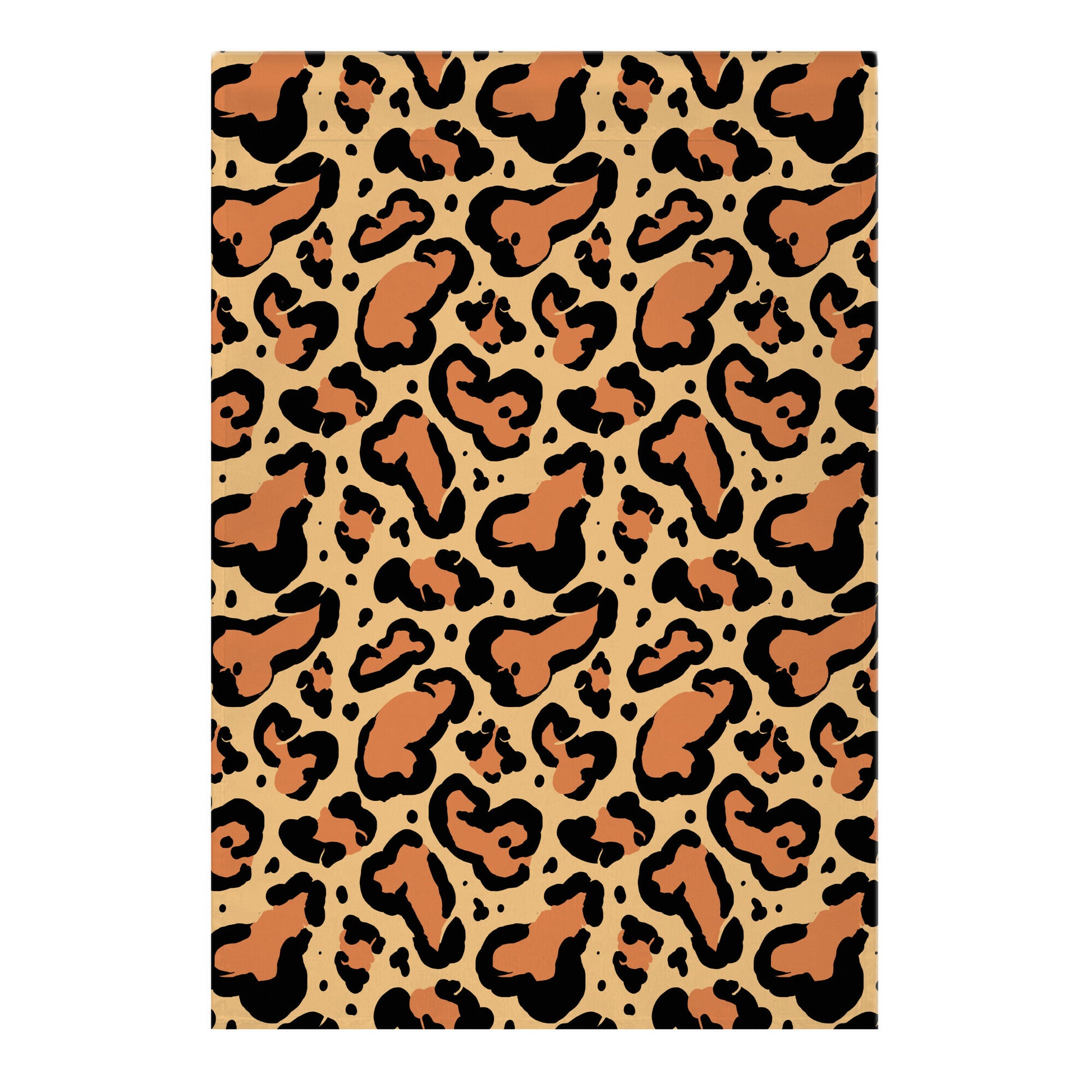 Leopard Print Penis Pattern Garden Flag