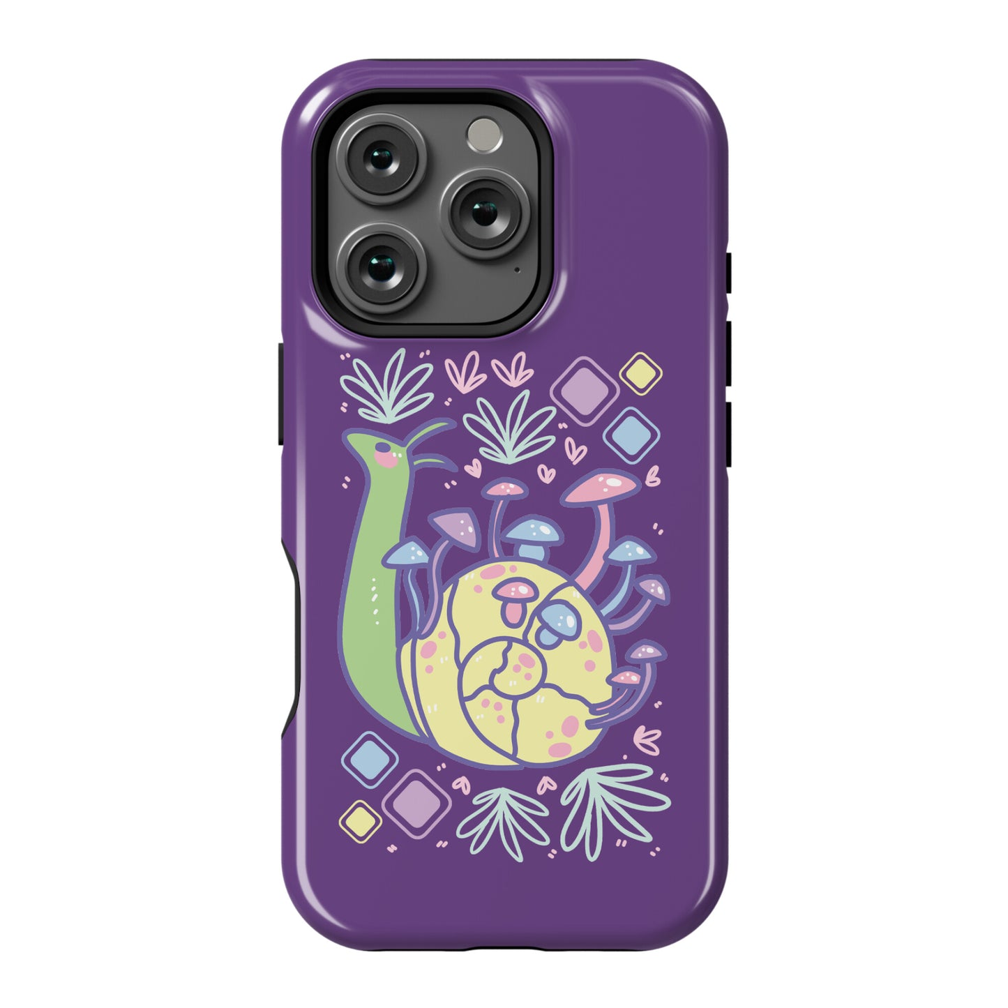 Pastel Mushroom Snail Phone Case