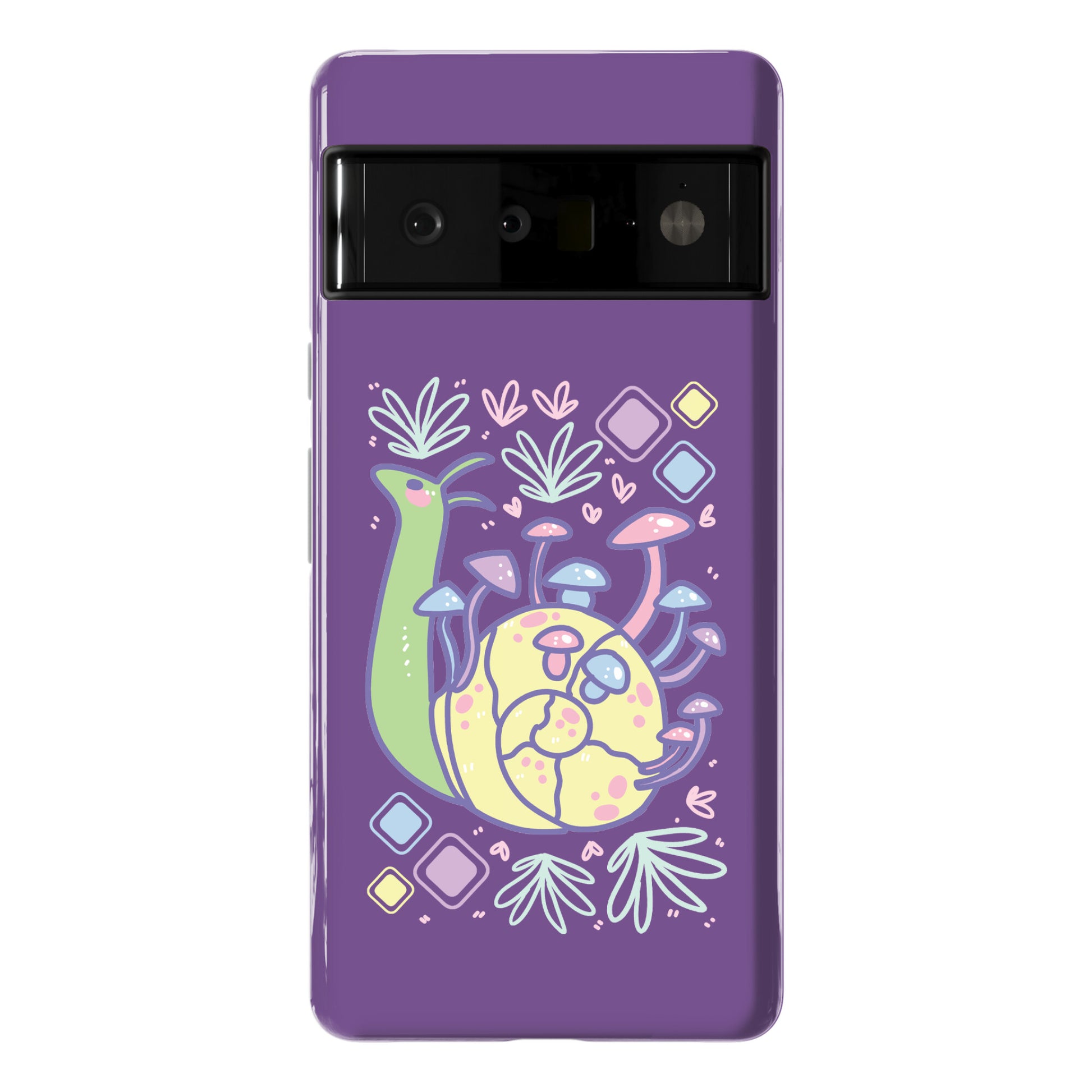 Pastel Mushroom Snail Phone Case