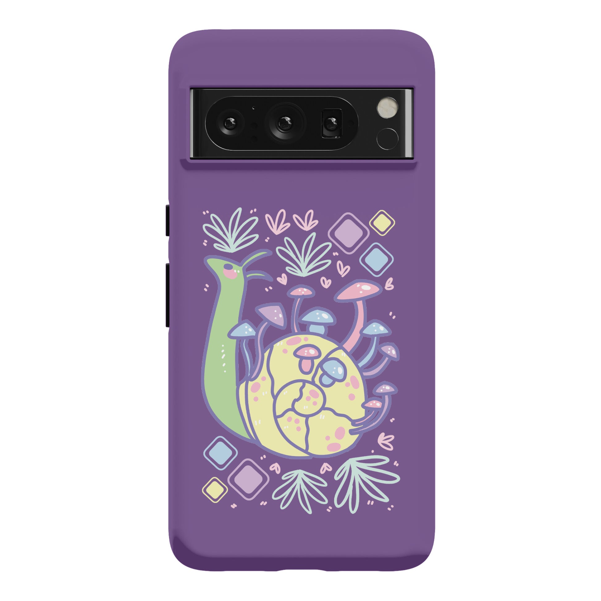 Pastel Mushroom Snail Phone Case