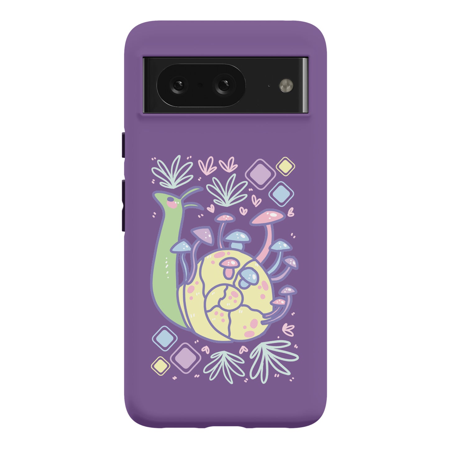 Pastel Mushroom Snail Phone Case