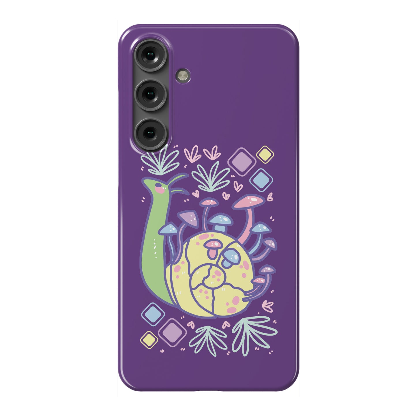Pastel Mushroom Snail Phone Case
