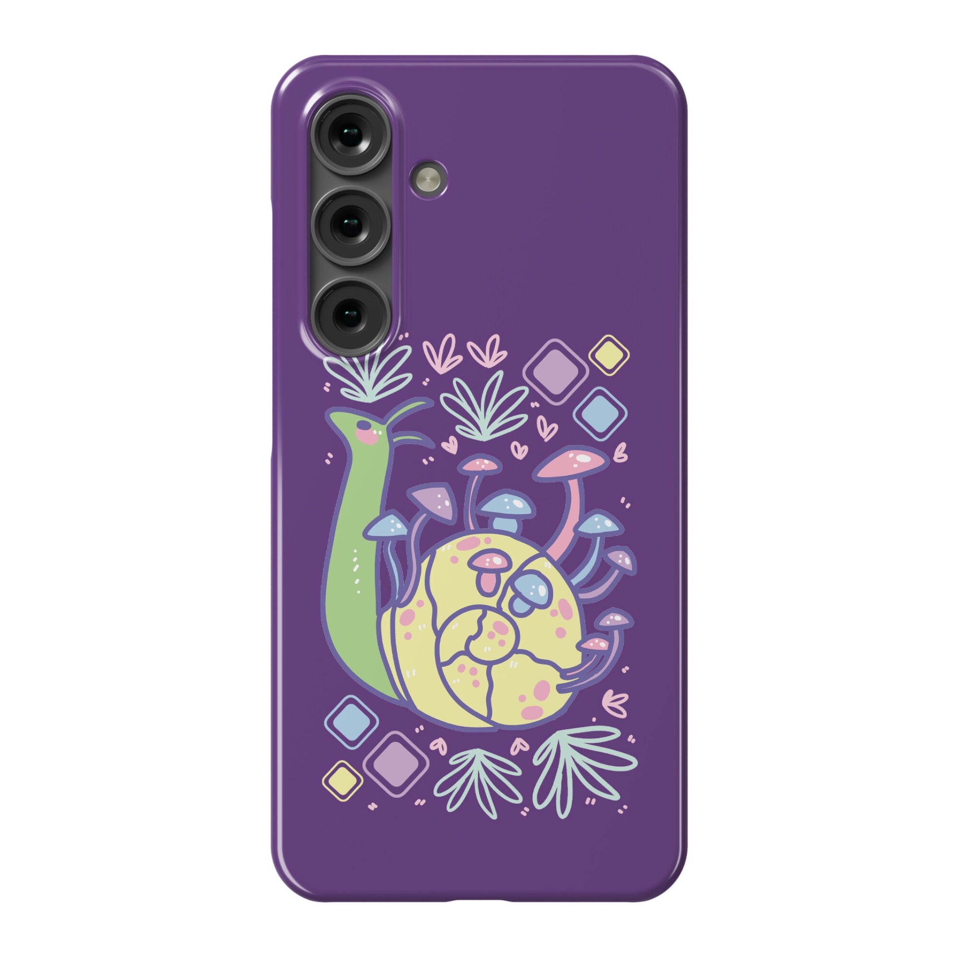Pastel Mushroom Snail Phone Case